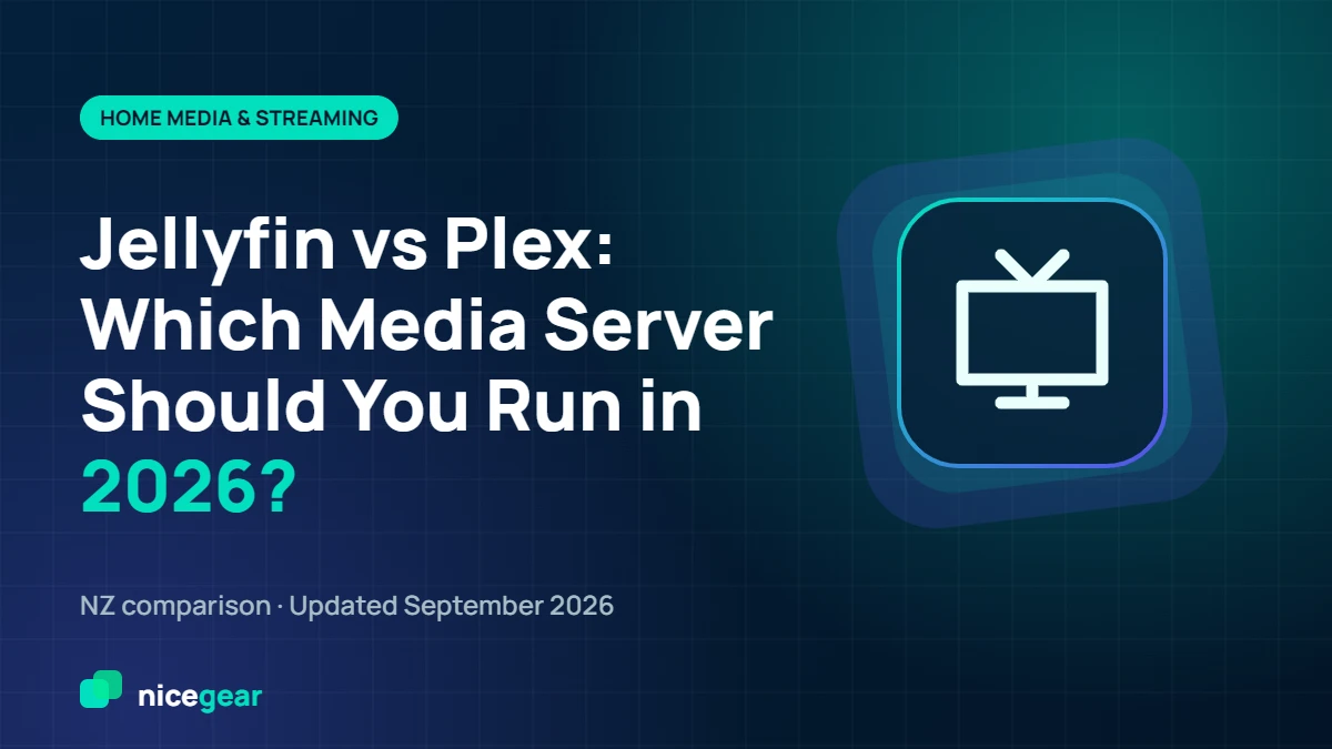 Jellyfin vs Plex media server comparison for New Zealand, 2026