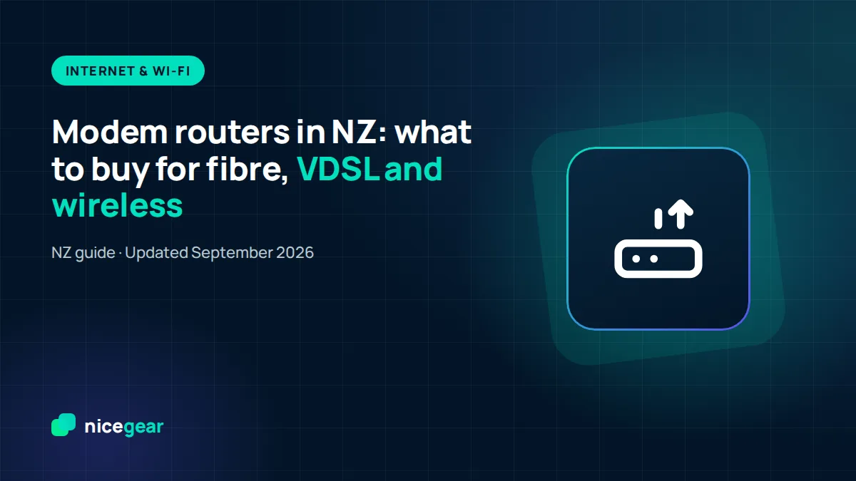 Home router connected to a fibre ONT in a New Zealand house
