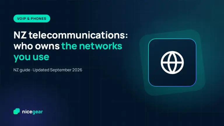 Layered diagram of New Zealand wholesale networks and retail providers