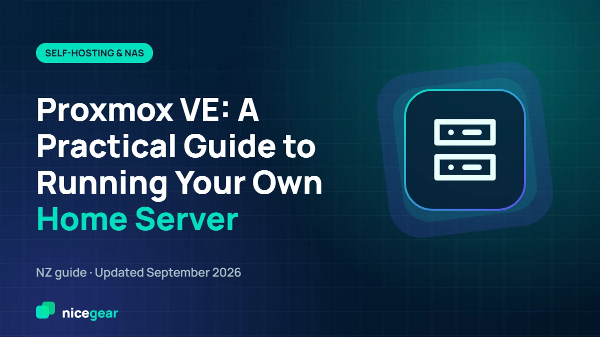 Proxmox VE guide for running a home server in New Zealand