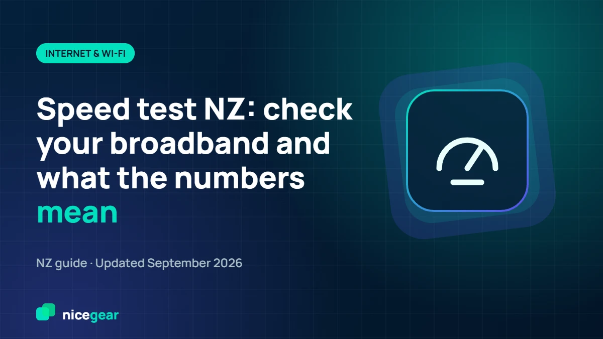 Nicegear NZ broadband speed test guide